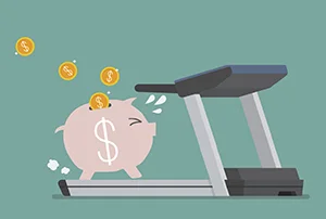 pig running on treadmill