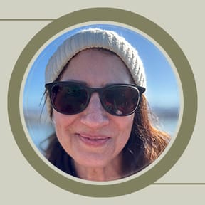 Jacquie Bushell, out for a walk in nature